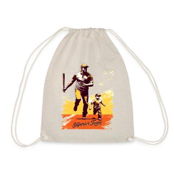 Baseball Father's Day Mother's Day Gift Idea - Drawstring Bag - nature - Front