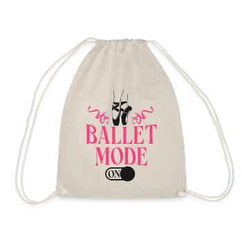 Ballet Dancer Dance Girl Ballerina - Turnbeutel - Natur - Vorne