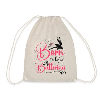 Ballet Dancer Dance Girl Ballerina - Turnbeutel - Natur - Vorne