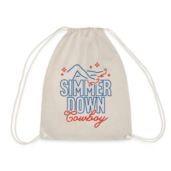 Simmer-Down-Cowboy - Turnbeutel - Natur - Vorne
