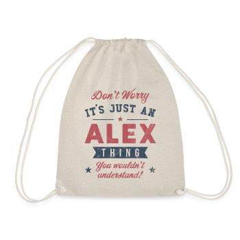 Es ist eine Alex-Sache - Turnbeutel - Natur - Vorne