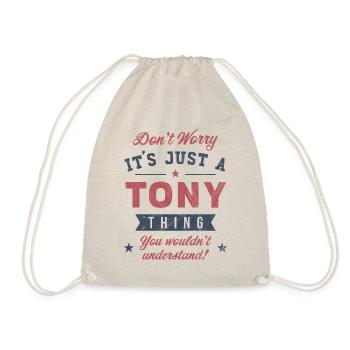 Its a Tony thing - Drawstring Bag - nature - Front