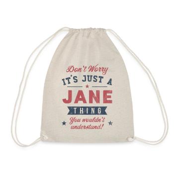 Its a Jane thing - Drawstring Bag - nature - Front