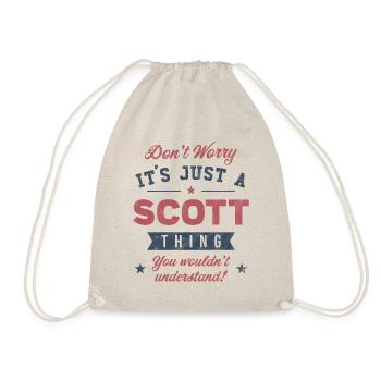 Its a Scott thing - Drawstring Bag - nature - Front