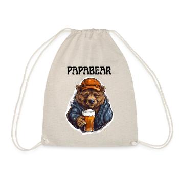 Papa Bear fier Papa papa fier papa - Sac de sport léger - nature - Devant