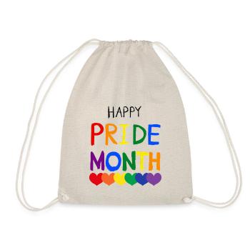 Joyeux Mois de la fierté Rainbow Pride - Sac de sport léger - nature - Devant