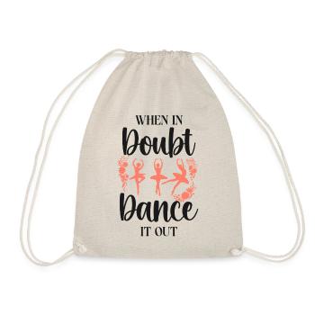 Ballet Dancer Dance Girl Ballerina - Turnbeutel - Natur - Vorne