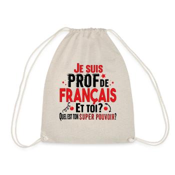 Prof Professeur Français Métier Collège Lycée - Sac de sport léger - nature - Devant