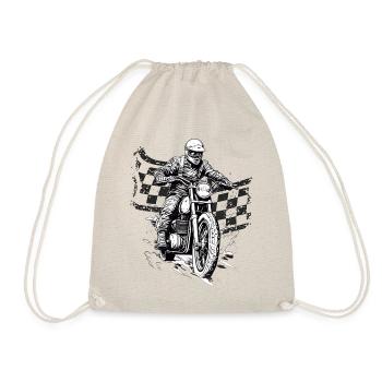 Motorcross Biker Motorrad Enduro Motorcross Dirt - Turnbeutel - Natur - Vorne
