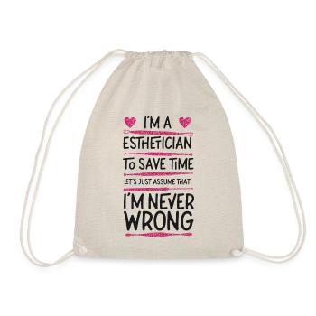 Cute Licensed Esthetician Skincare - Turnbeutel - Natur - Vorne