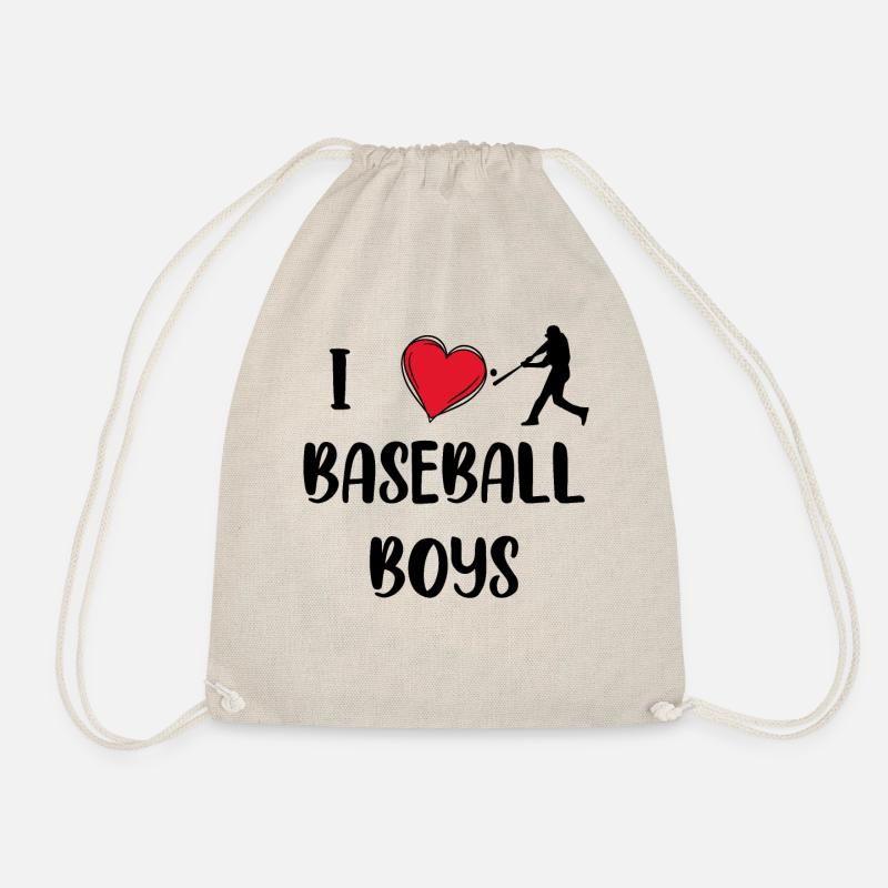 J’adore les garçons de baseball. Drôle de baseball avec - Sac de sport léger - nature