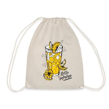 Summer Drink Cocktail Beach Holiday Gift - Drawstring Bag - nature - Front