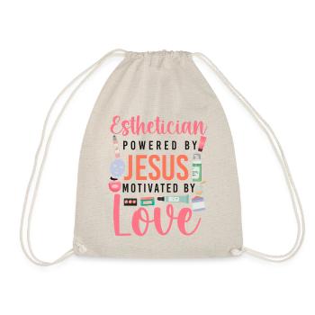 Cute Esthetician Skincare - Drawstring Bag - nature - Front