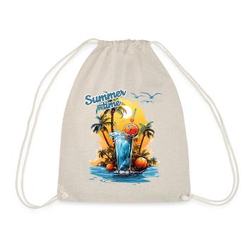 Summer Time Cocktail Beach Retreat - Drawstring Bag - nature - Front