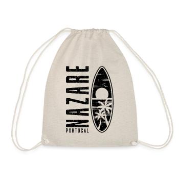 Nazare Surfboard Portugal - Drawstring Bag - nature - Front