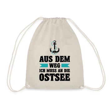 Ostsee Moin Meer See Urlaub Norden Anker Geschenk - Turnbeutel - Natur - Vorne