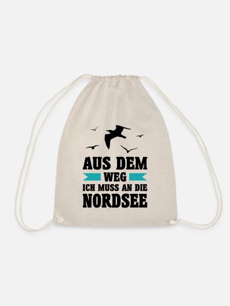 Nordsee Meer Möwe Möwen Urlaub Norden See Geschenk - Turnbeutel - Natur