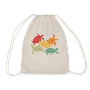 Sea Turtle Tortoise Retro Vintage - Sac de sport léger - nature - Devant