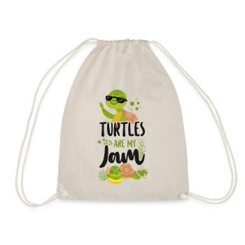 Sea Turtle Tortoise Sunglasses - Turnbeutel - Natur - Vorne
