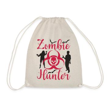 Zombie Hunter Halloween Zombie Jäger - Turnbeutel - Natur - Vorne