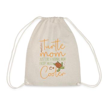 Sea Turtle Tortoise Mom Turtle Mom - Drawstring Bag - nature - Front