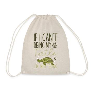Sea Turtle Tortoise If I Can't - Turnbeutel - Natur - Vorne