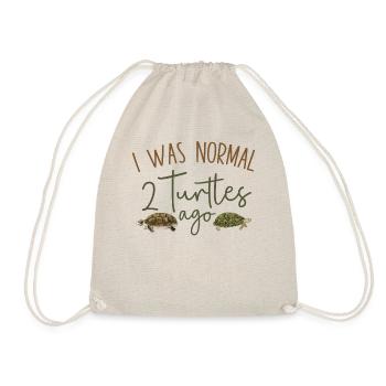 Sea Turtle Tortoise I Was Normal 2 - Turnbeutel - Natur - Vorne