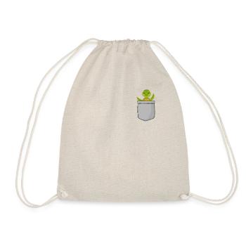 Sea Turtle Tortoise Pocket - Turnbeutel - Natur - Vorne