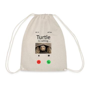 Sea Turtle Tortoise Phone Display - Turnbeutel - Natur - Vorne