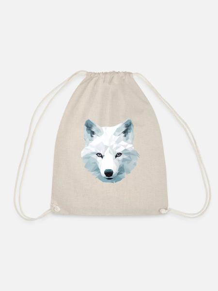 Arctic Fox - Drawstring Bag - nature