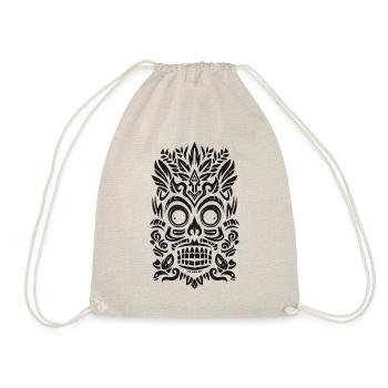 Tribal Tiki Maori Masque Polynésien Rétro Polynésien - Sac de sport léger - nature - Devant