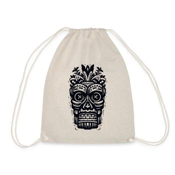 Tribal Tiki Maori Masque Polynésien Rétro Polynésien - Sac de sport léger - nature - Devant