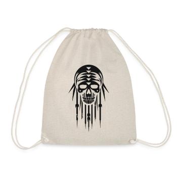 Skull Tribal Tiki Rétro Masque - Sac de sport léger - nature - Devant