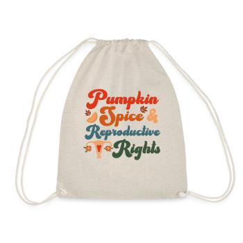 Feminist Fall Autumn Pumpkin Spice - Turnbeutel - Natur - Vorne
