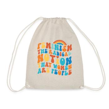 Feminist Feminism The Radical - Drawstring Bag - nature - Front