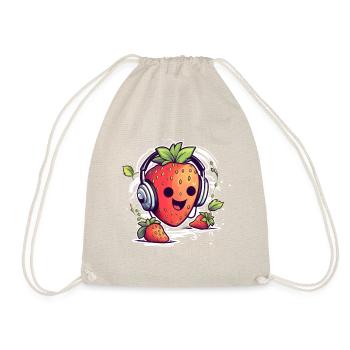 Fraise douce mignonne drôle de fraises idiotes - Sac de sport léger - nature - Devant