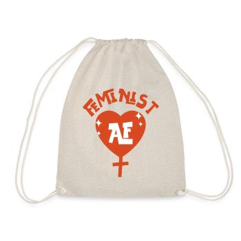 Feminist Feminist Af - Turnbeutel - Natur - Vorne