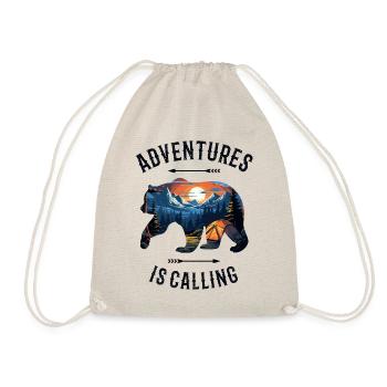 Bear Mountains Camping Mountain Hiking Nature Hiking - Drawstring Bag - nature - Front