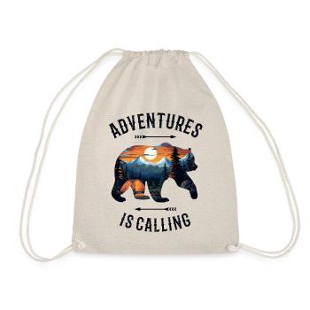 Bear Mountains Camping Mountain Hiking Nature Hiking - Drawstring Bag - nature - Front