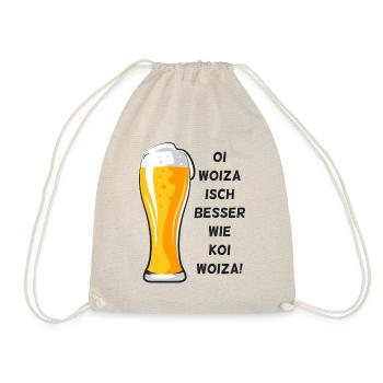 Woiza Weizen Spruch Schwabe Sprüche Schwäbisch - Turnbeutel - Natur - Vorne