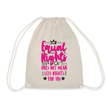 Feminist Equal Rights For Others - Drawstring Bag - nature - Front