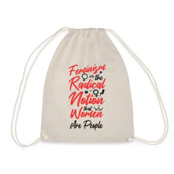 Feminist Feminism The Radical - Drawstring Bag - nature - Front