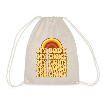 Feminist My Body My Choice My - Turnbeutel - Natur - Vorne