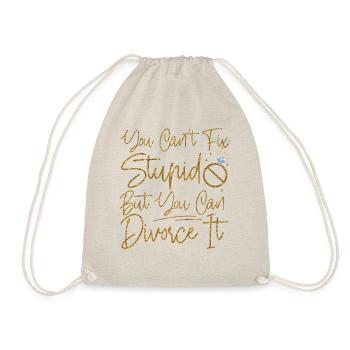 Happy Divorce Party You Can't Fix - Turnbeutel - Natur - Vorne