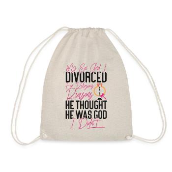 Bonne fête de divorce Mon ex et moi - Sac de sport léger - nature - Devant
