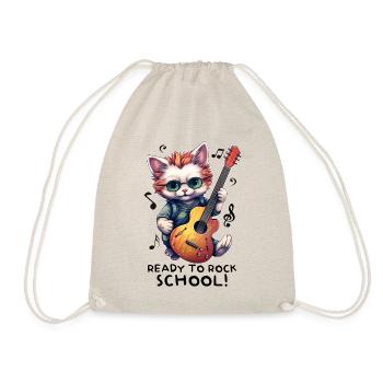 Chaton chat inscrit à la rentrée scolaire - Sac de sport léger - nature - Devant