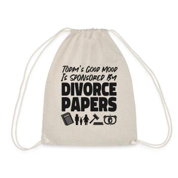 Happy Divorce Party Today's Good - Turnbeutel - Natur - Vorne