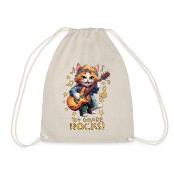 Chaton chat inscrit à la rentrée scolaire - Sac de sport léger - nature - Devant