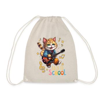 Chaton chat inscrit à la rentrée scolaire - Sac de sport léger - nature - Devant