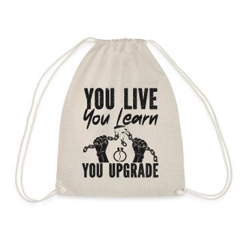 Happy Divorce Party You Live You - Drawstring Bag - nature - Front